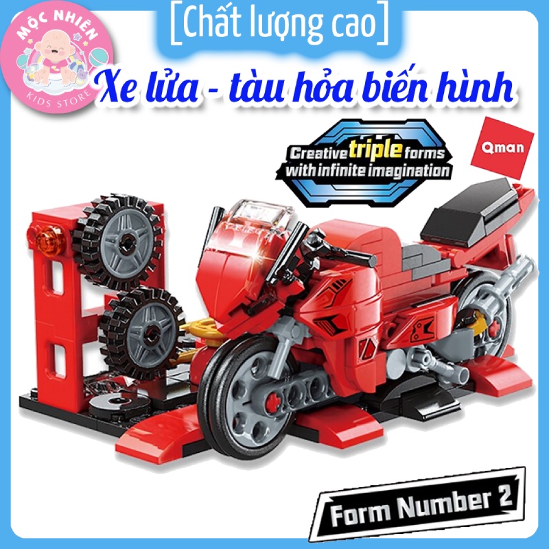 Lego Đồ chơi xếp hình lắp ráp lego Qman 42101 - Tàu hỏa xe lửa biến hình (305 mảnh ghép) dành cho bé trên 6 tuổi