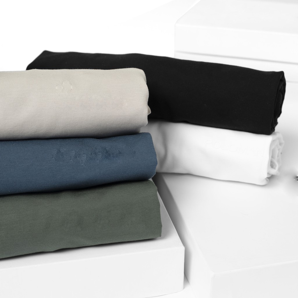 Áo thun nam cổ tròn dáng unisex tay ngắn Basic Tee phông trơn nam nữ | BigBuy360 - bigbuy360.vn