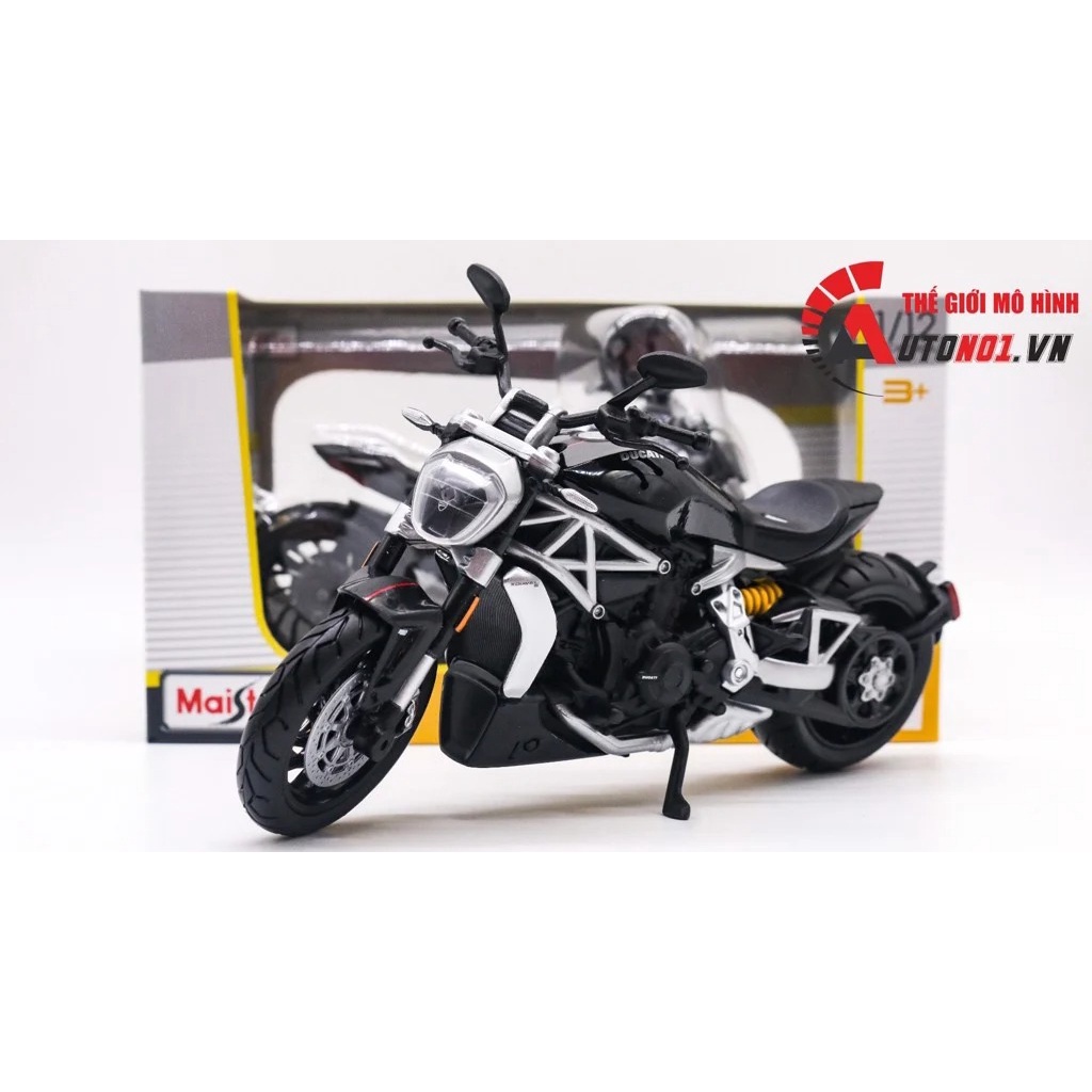 Mô hình xe Ducati 1199 Ducati V4s Ducati XDiavel Streetfighter monster 696 tặng biển số miễn phí 1:12 các loại