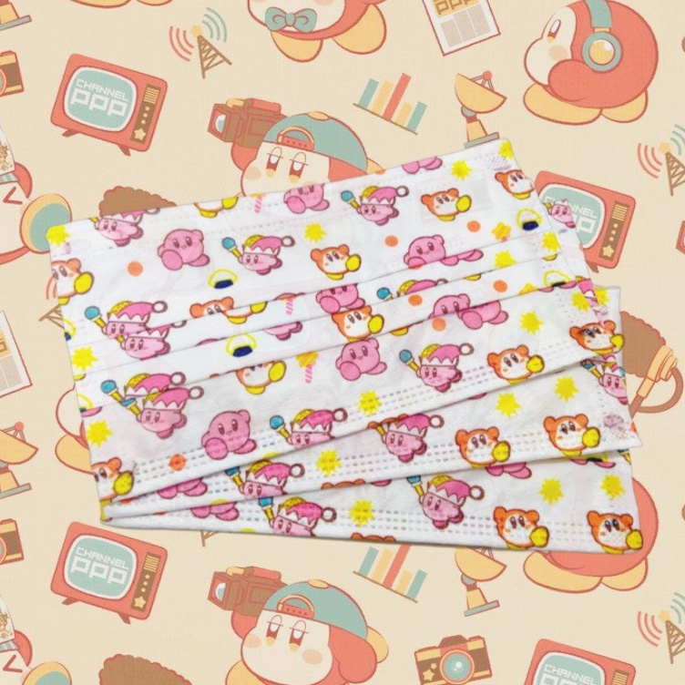 Khẩu trang người lớn in hoạ tiết hoạt hình gấu cute, nhiễu mẫu mới đáng yêu Pandinee KT01