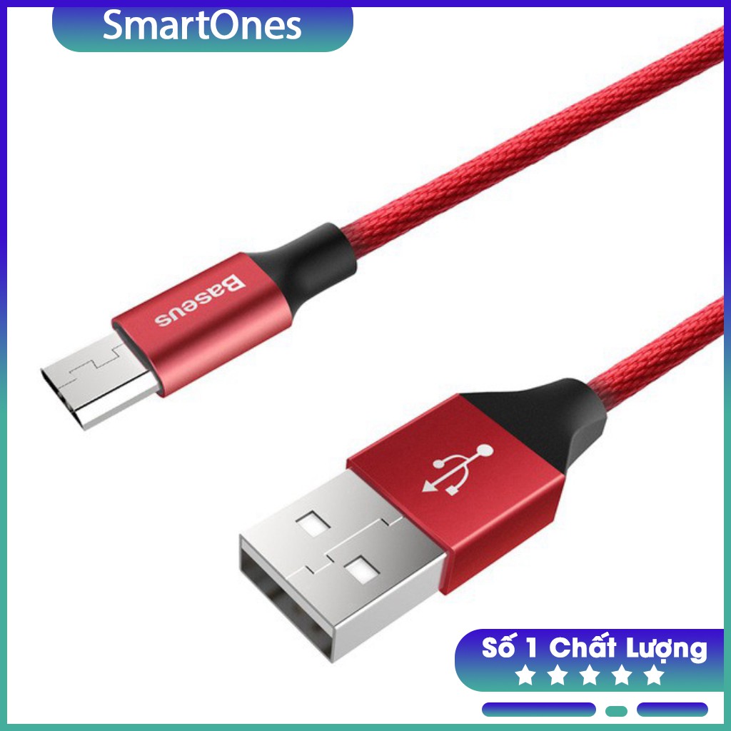 Cáp sạc Baseus Micro USB (1.5m, 2A, Quick charge 3.0) Yiven Series cho Samsung/ Xiaomi/ Oppo/ Asus/ Huawei ...