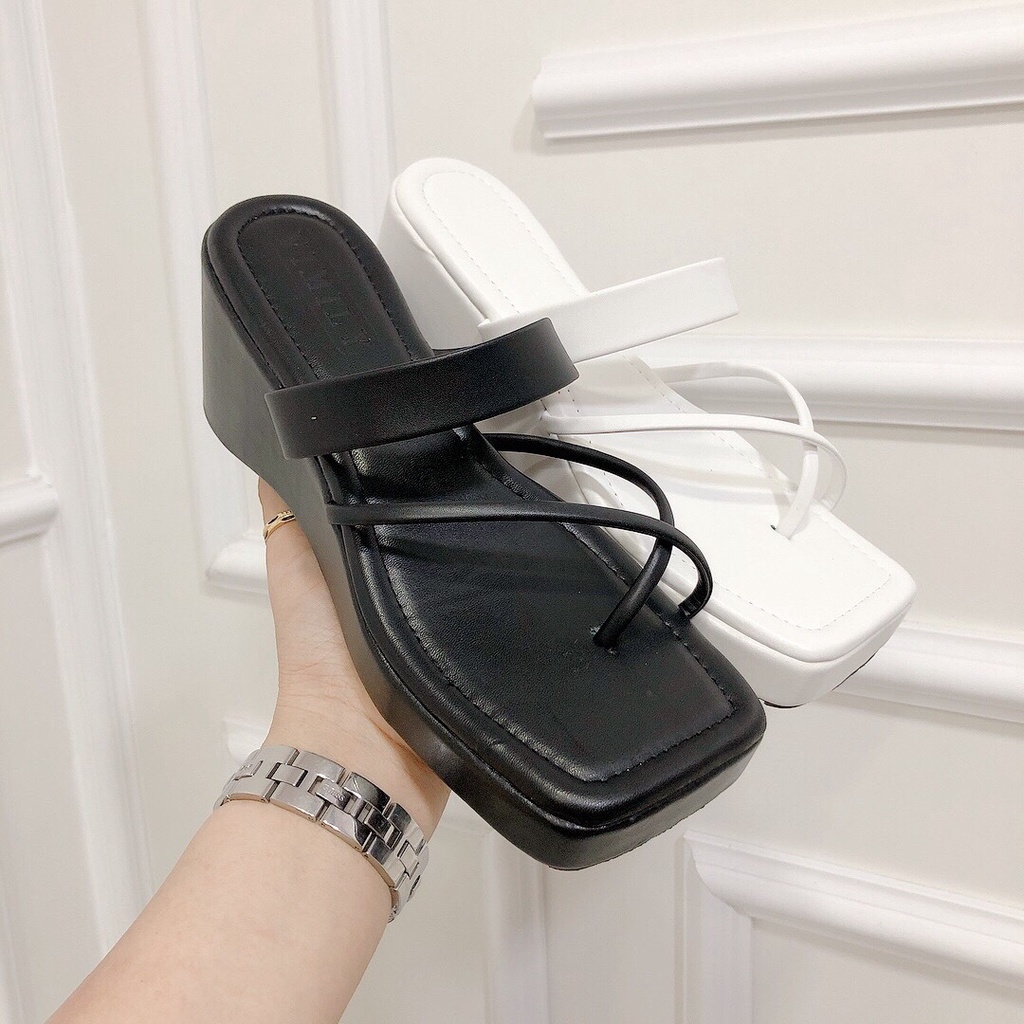 Dép Xuồng Xỏ Ngón, Dép Đế Bánh Mì 7-8p Chất Nhẹ Mang Êm Chuẩn Form Thời Trang Cực Xinh - Chi Chanh Store