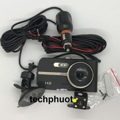 Camera Hành trình xe hơi X003 có cả camera Trước và sau