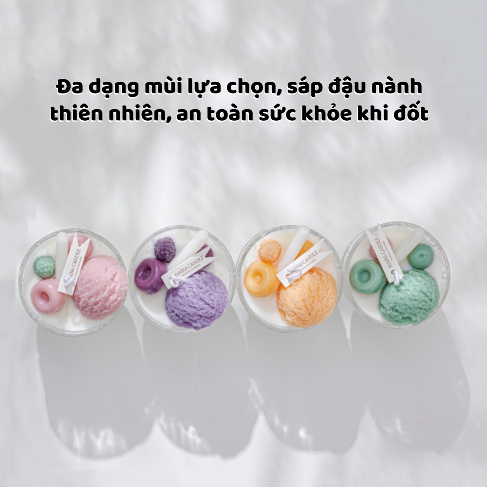 Nến thơm phòng ly kem SWEET HOME làm từ sáp đậu nành không khói dùng để trang trí,khử mùi,làm quà tặng,giảm stress
