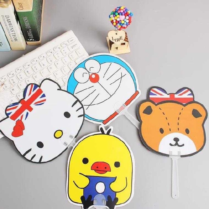 Quạt Nhựa Cầm Tay Cute - Đáng Yêu