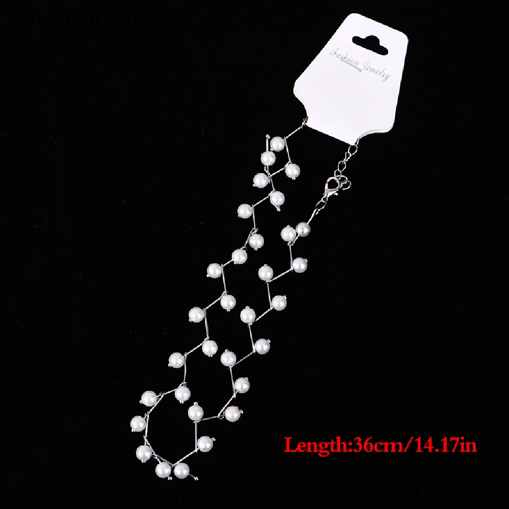 Vòng Cổ Choker Bằng Hợp Kim Đính Hạt Ngọc Trai Thời Trang Cho Nữ