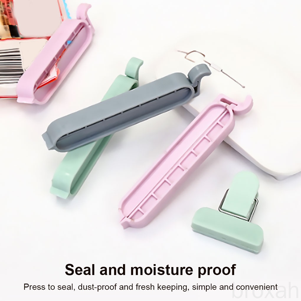 Set 12 kẹp miệng túi bằng nhựa nhiều màu sắc