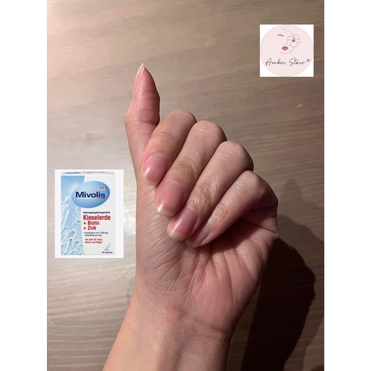 - VIÊN UỐNG MIVOLIS BIOTIN, SILICA, KIESELERDE & KẼM HỖ TRỢ MỌC TÓC, LÀM KHOẺ TÓC VÀ MÓNG  - 120 VIÊN