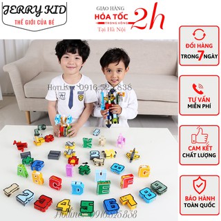 Bộ đồ chơi Lego Đồ chơi biến hình Robot toán học 15 chi tiết giúp các bé vừa học vừa chơi bên gia đình