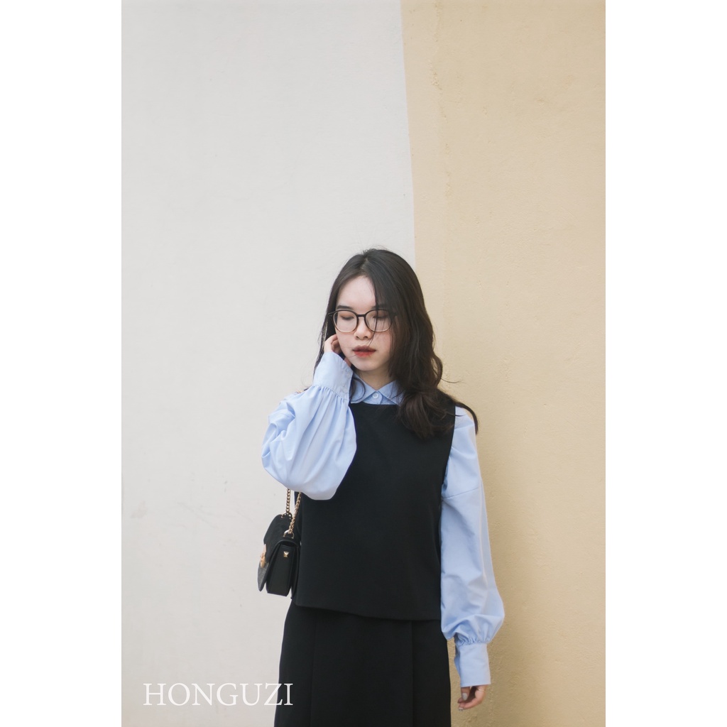 Áo gile form rộng - Tách set