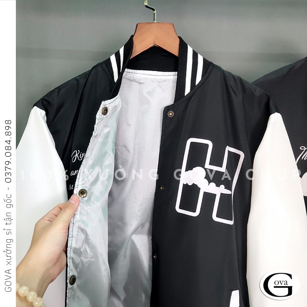 Áo Khoác Dù CHỮ H CLOUD 2 Lớp Form Rộng Nam Nữ Unisex, Áo Gió Bomber Chống Nắng Ulzzang GOVA