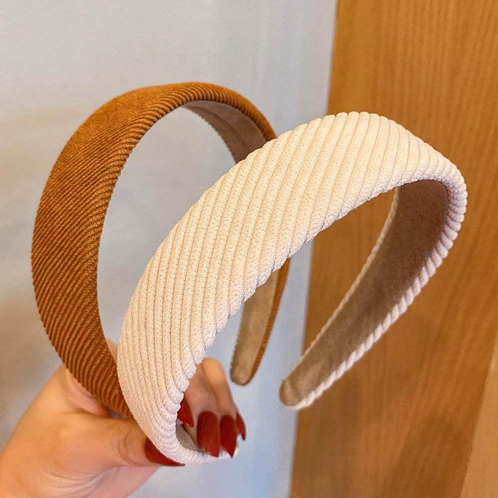 ANEMONE Băng Đô Vành Rộng Họa Tiết Kẻ Sọc Phong Cách Hàn Quốc Cho Nữ