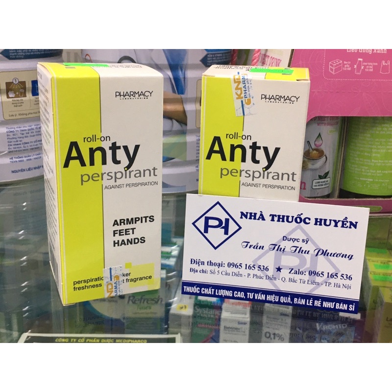 ANTY Roll- on Perspirant Lăn Khử Mùi Không Mùi Không Gây Ố Vàng Balan