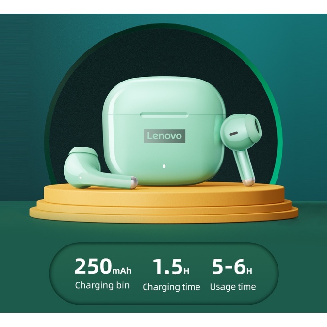 Tai nghe bluetooth Lenovo LP40 PRO 2022 mới bản LP40 không dây Bluetooth 5.1 tws IPX5 chống ồn TWS 300mah