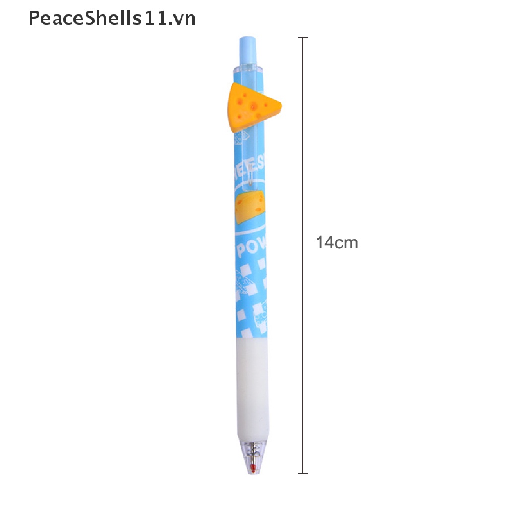 Bút Mực Gel Hình Quả Trứng Phô Mai Hoạt Hình Có Thể Thu Gọn Cho Học Sinh / Văn Phòng / Học Sinh