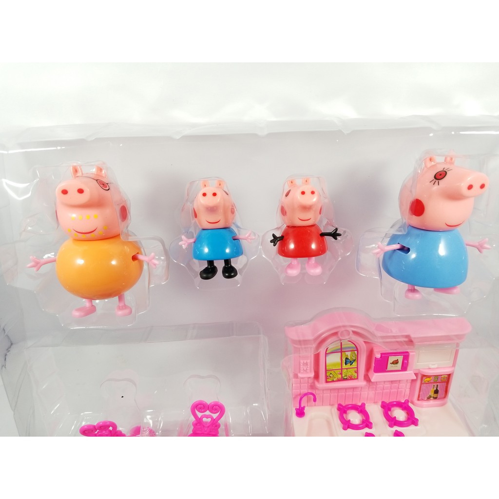 Đồ Chơi Tủ Bếp Peppa Pig, Bếp Gia Đình Heo Cho Bé Học Về Vật Dụng Trong Nhà Bếp Và Chăm Sóc Gia Đình