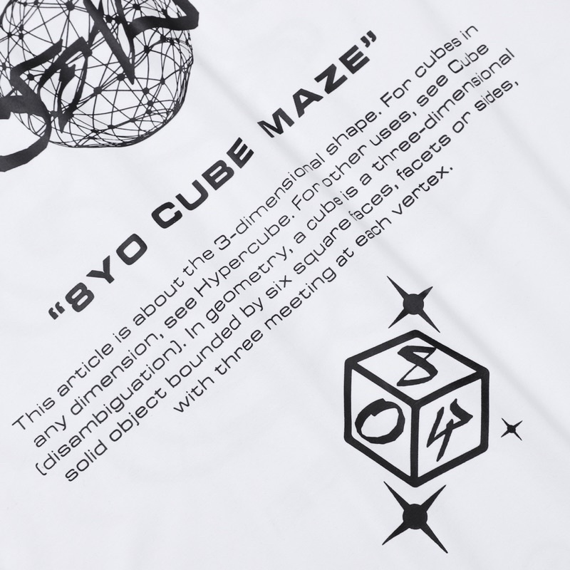 Áo thun 8YO Cube Maze Tee - Trắng