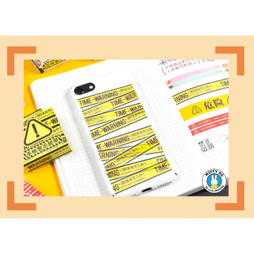 Băng dán Washi tape CHỦ ĐỀ CẢNH BÁO