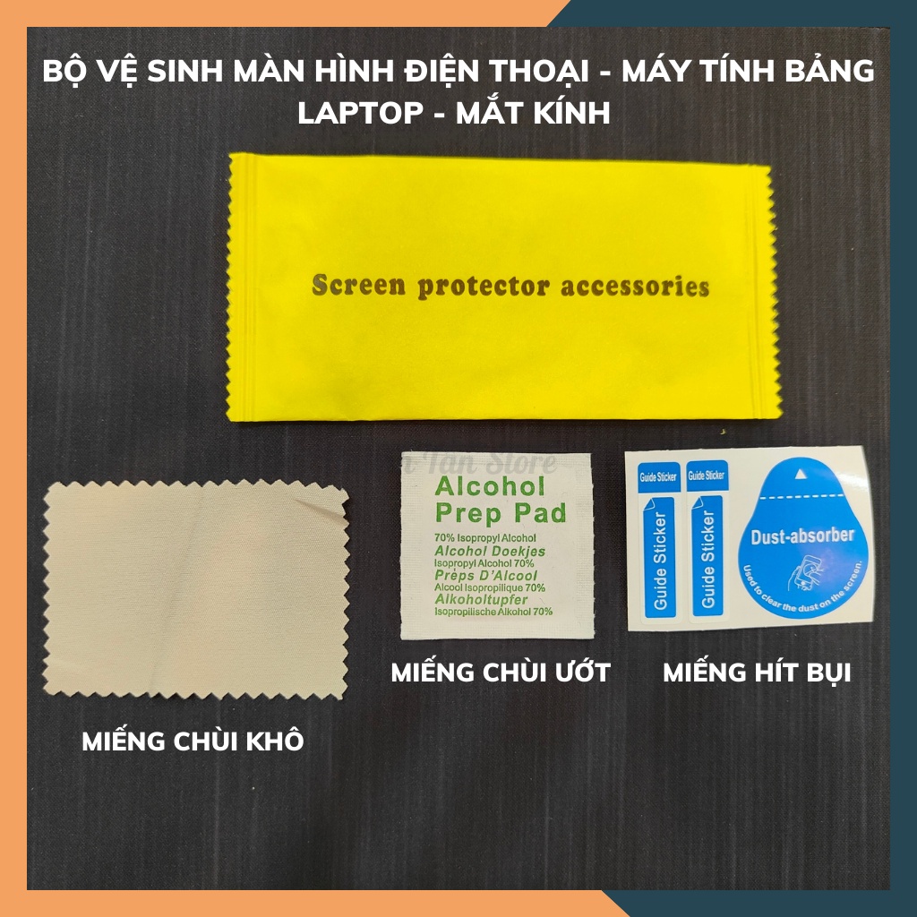 Bộ vệ sinh màn hình điện thoại,máy tính bảng, laptop, mắt kính, dụng cụ hỗ trợ dán cường lực