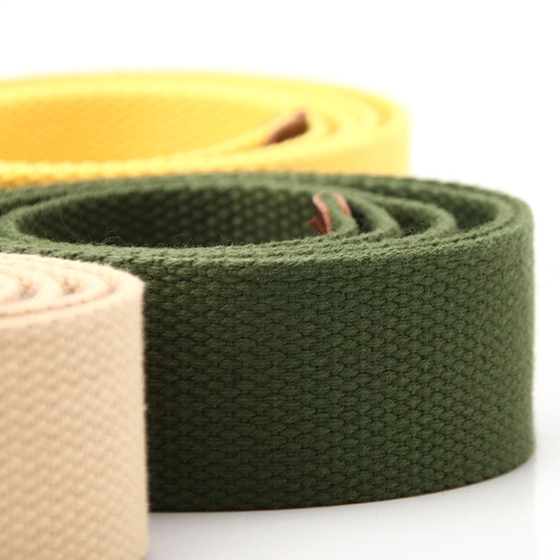 Thắt Lưng Vải Canvas Khóa Kim Loại Tự Buộc Cỡ Lớn Thời Trang Cho Nam Và Nữ