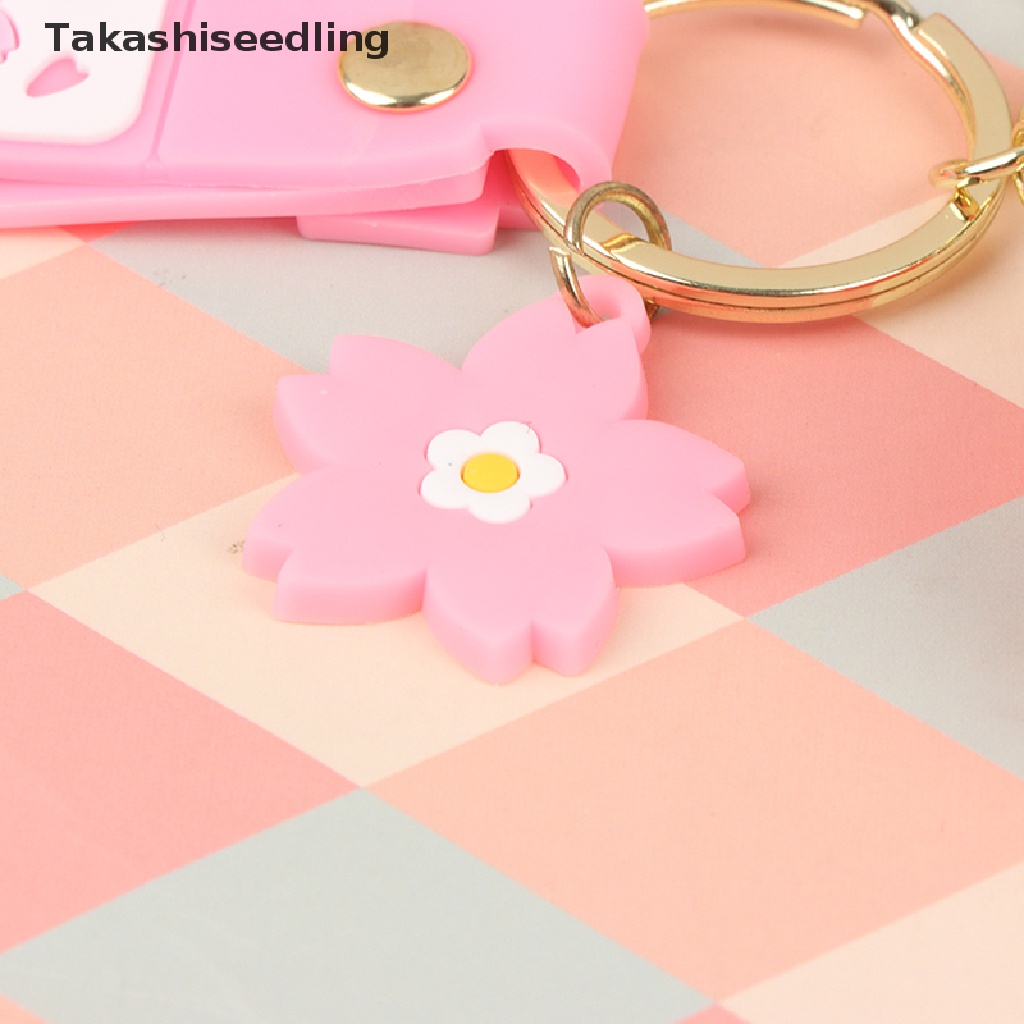 (Takashiseedling) Móc Khóa Ba Lô Hình Cô Gái Anime Sakura Màu Hồng Tinh Tế Dễ Thương