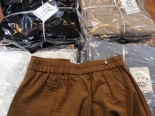 Quần culottes cạp chun sau