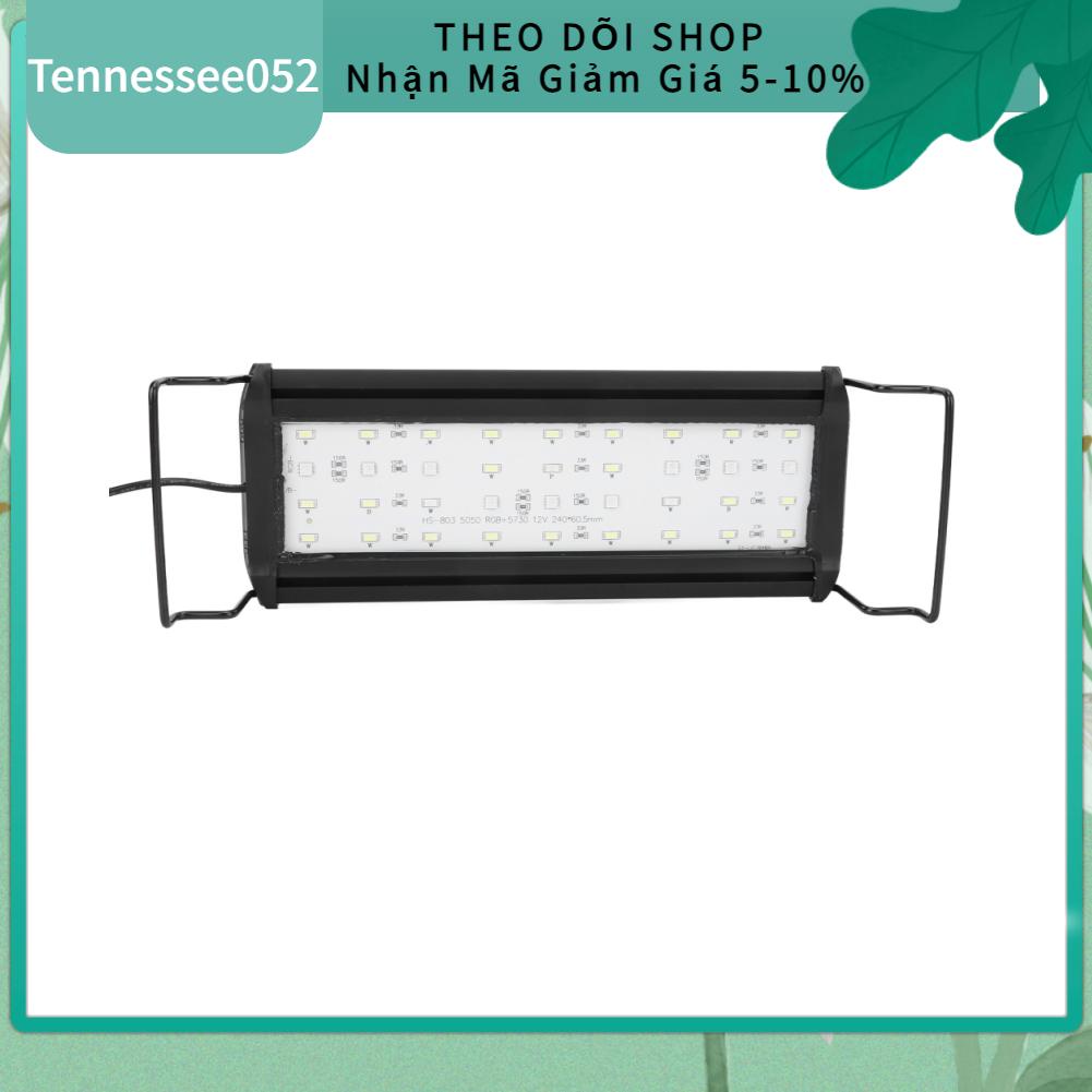 Tennessee052 Fish Tank Light 30LED Full Spectrum 12W Adjustable Planted Aquarium Lamp for Landscape Freshwater US Plug 100‑240V
