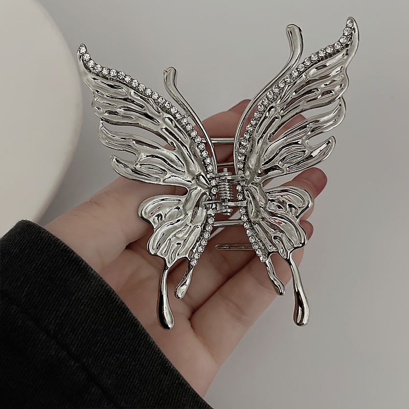 (MớI) Kẹp TóC HìNh Bươm BướM ĐíNh Đá Xinh XắN