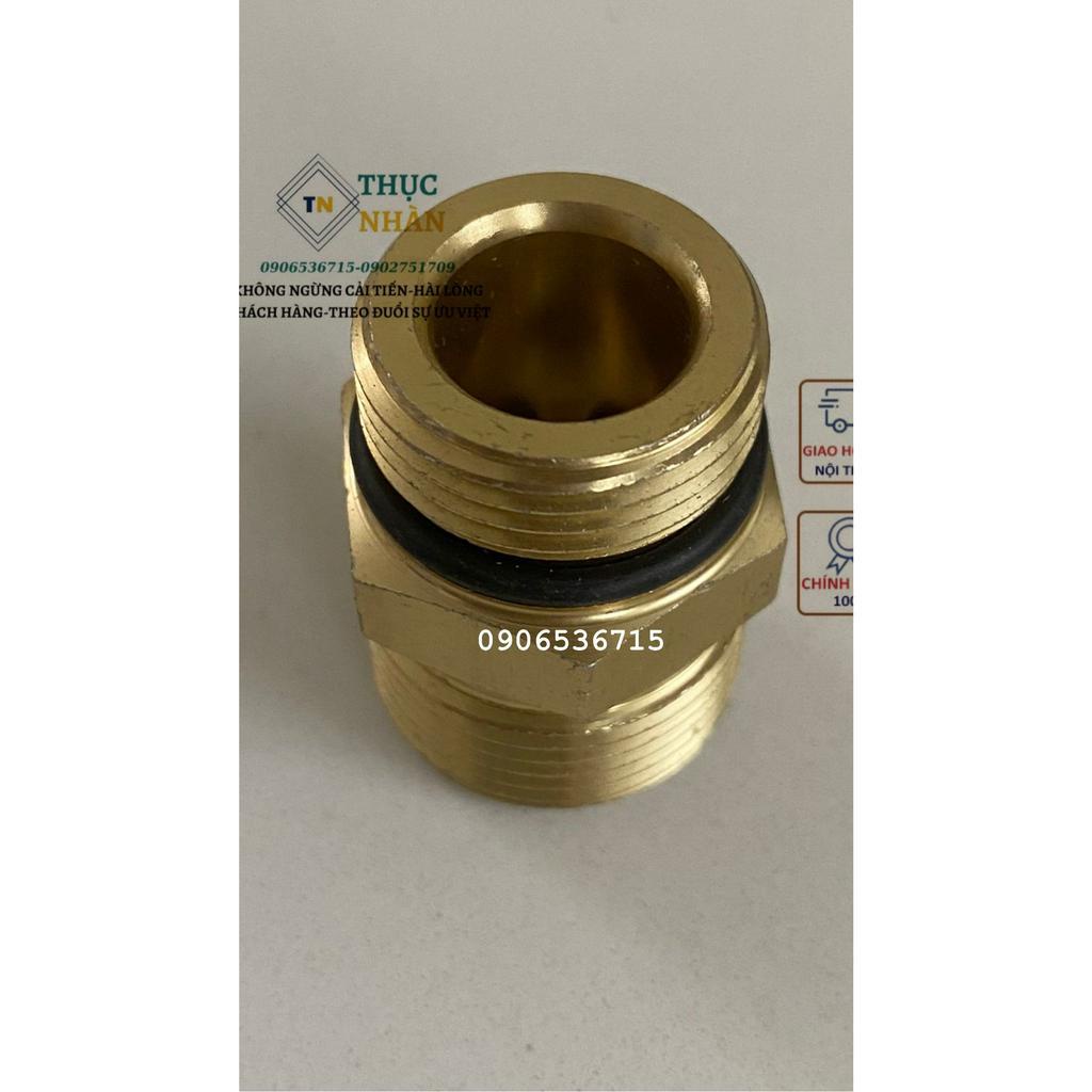 Combo 1 bộ van áp kèm khớp nối ren gắn thân máy ren 22MM phụ kiện thay thế cho máy rửa xe bị hỏng