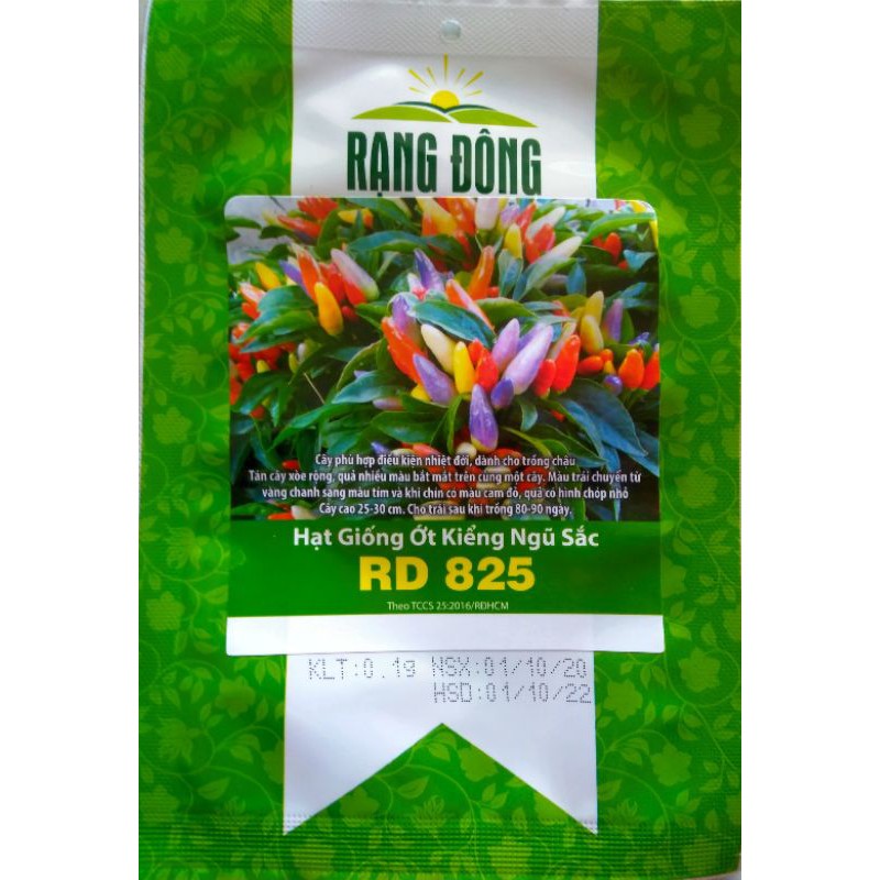 Hạt giống ớt kiểng ngũ sắc
