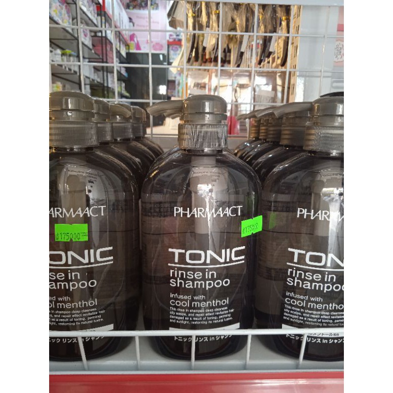 DẦU GỘI BẠC HÀ CHO NAM PHARMAACT TONIC NHẬT BẢN (600ML) - HÀNG NỘI ĐỊA NHẬT , BẠC HÀ MÁT LẠNH