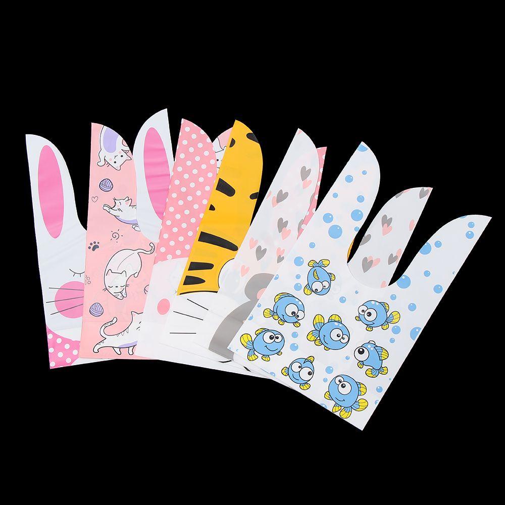 CHOOKEY 10 Túi Đựng Bánh Quy Hình Thỏ Phục Sinh Dễ Thương