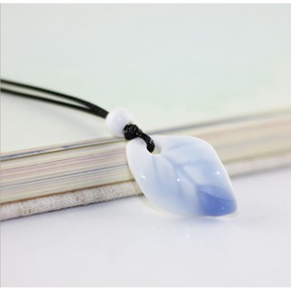 Dây chuyền gốm hình lá