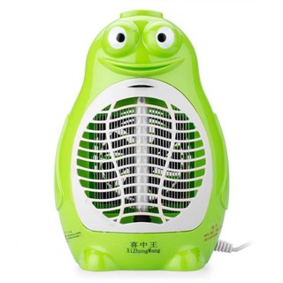 Đèn bắt muỗi kèm quạt hình con thú lớn (Xanh)