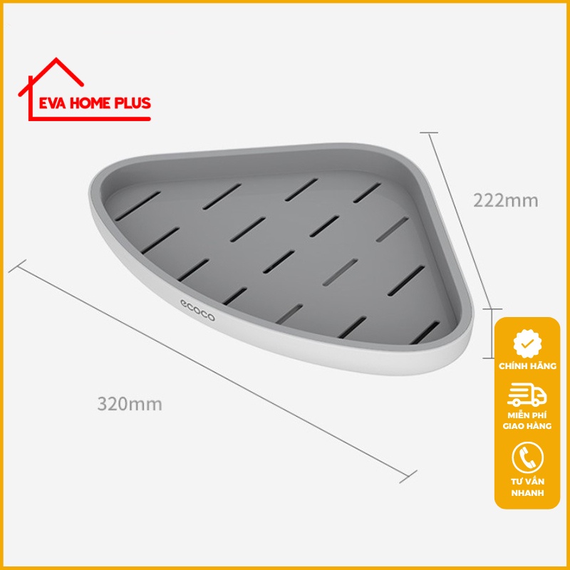 Kệ góc nhà tắm dán tường ECOCO chính hãng, kệ nhà bếp đơn giản hiện đại tiết kiệm không gian E2030