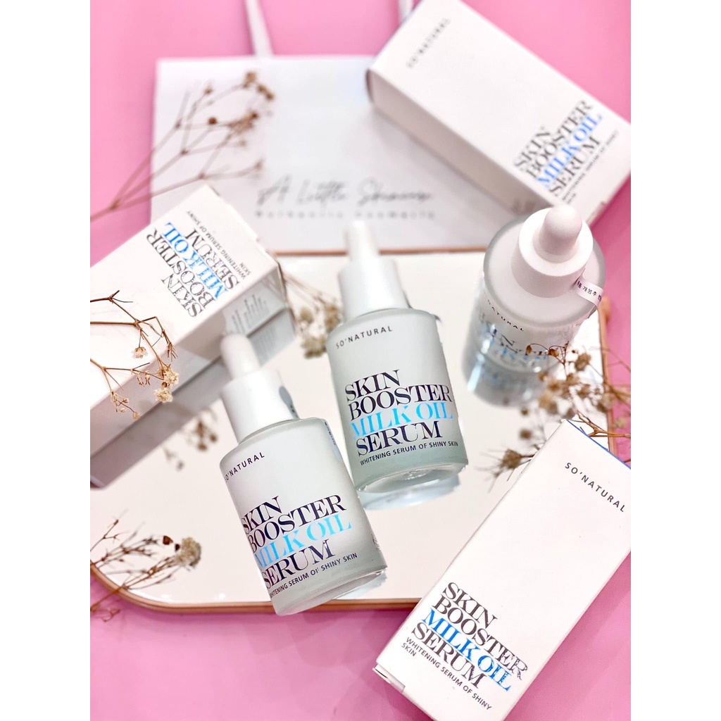 Serum dưỡng trắng da So Natural Skin Booster Milk Oil Serum 30ml