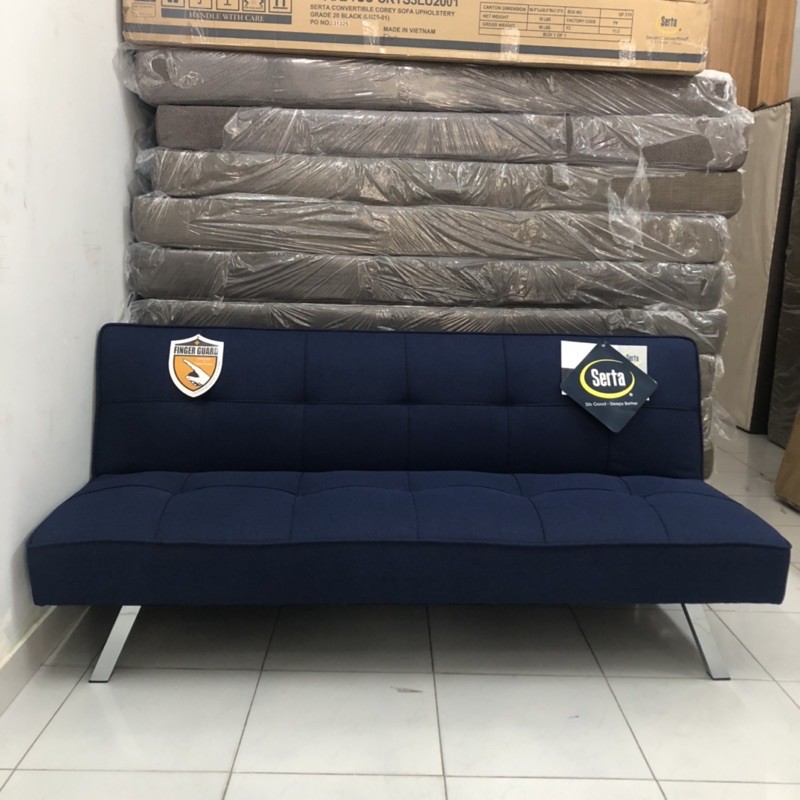 Sofa giường đa năng màu xanh navi 1m7