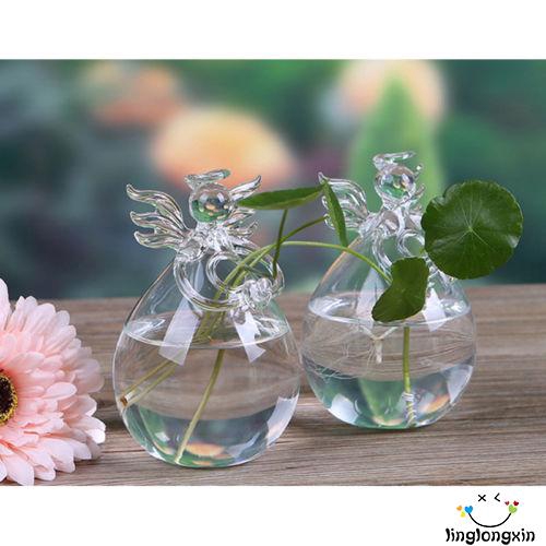 Bình Hoa Thủy Tinh Hình Thiên Thần Dễ Thương Trang Trí Nhà Cửa