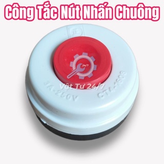 Công tắc nút nhấn chuông có dây nhấn nhả tròn đỏ Tiến Thành 1608 hàng Việt Nam