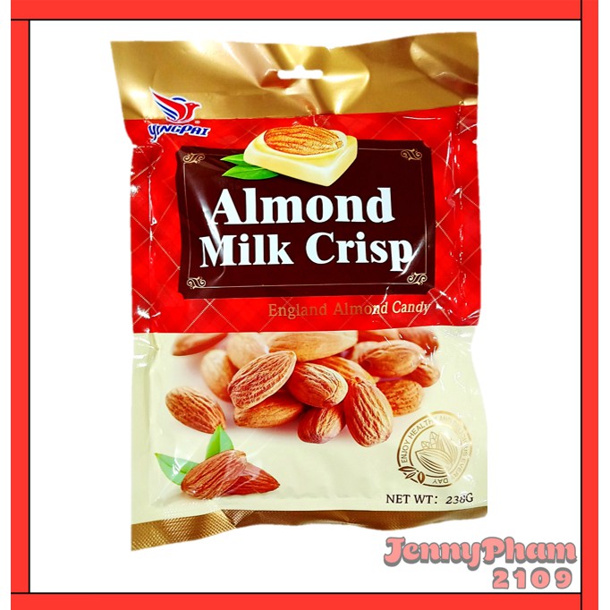 Kẹo Hạnh Nhân Almond Milk Crisp 238gr