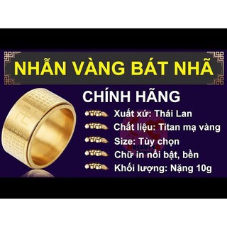 [Giá siêu rẻ] Nhẫn khắc Bát Nhã Tâm Kinh, là tinh túy của kinh phật