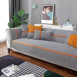 bọc sofa nỉ mềm kẻ 706 size 70*70cm