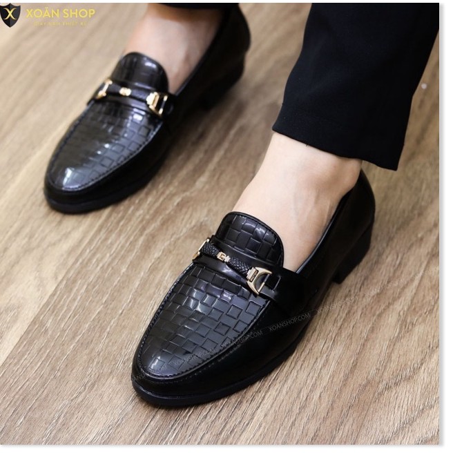 ♛  Giày lười nam Vân quai vàng kiểu mới Rẻ đẹp | BigBuy360 - bigbuy360.vn