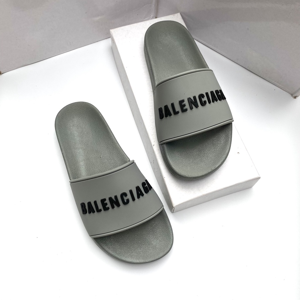 Dép quai ngang nam nữ BALENCIAGAA chữ nổi cực HOT siêu nhẹ