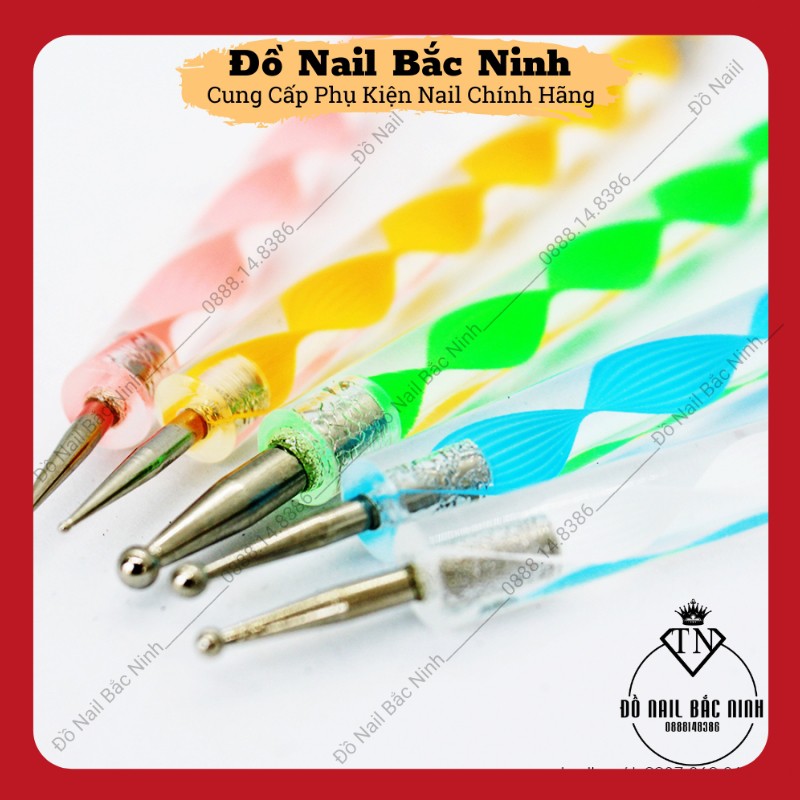 Set Bút Chấm Bi Vẽ Nail , Bộ Bút 5 Cây Dùng Để Trang Trí Móng