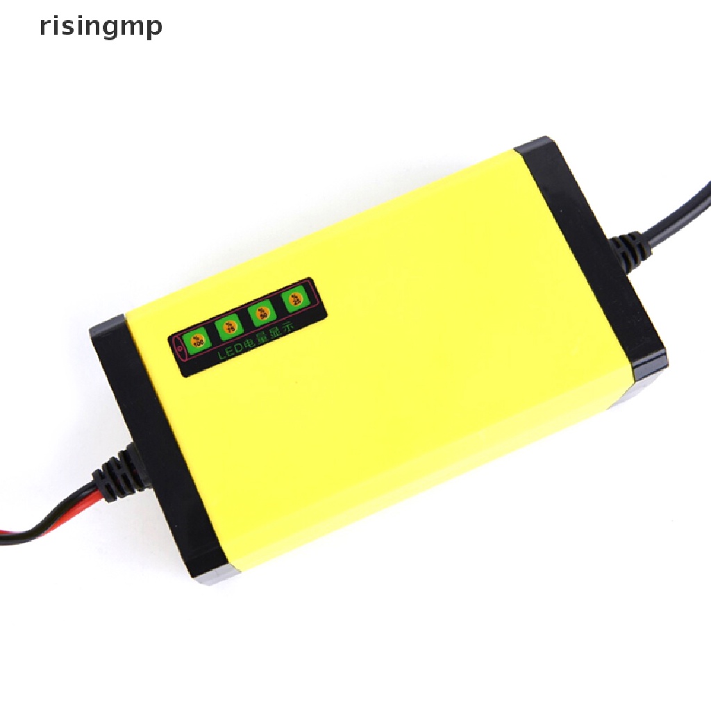 Cục Sạc Pin Thông Minh 12V 2AH-20AH Có Màn Hình LED Hiển Thị Cho Xe Hơi / Xe Máy ♨Trên đó