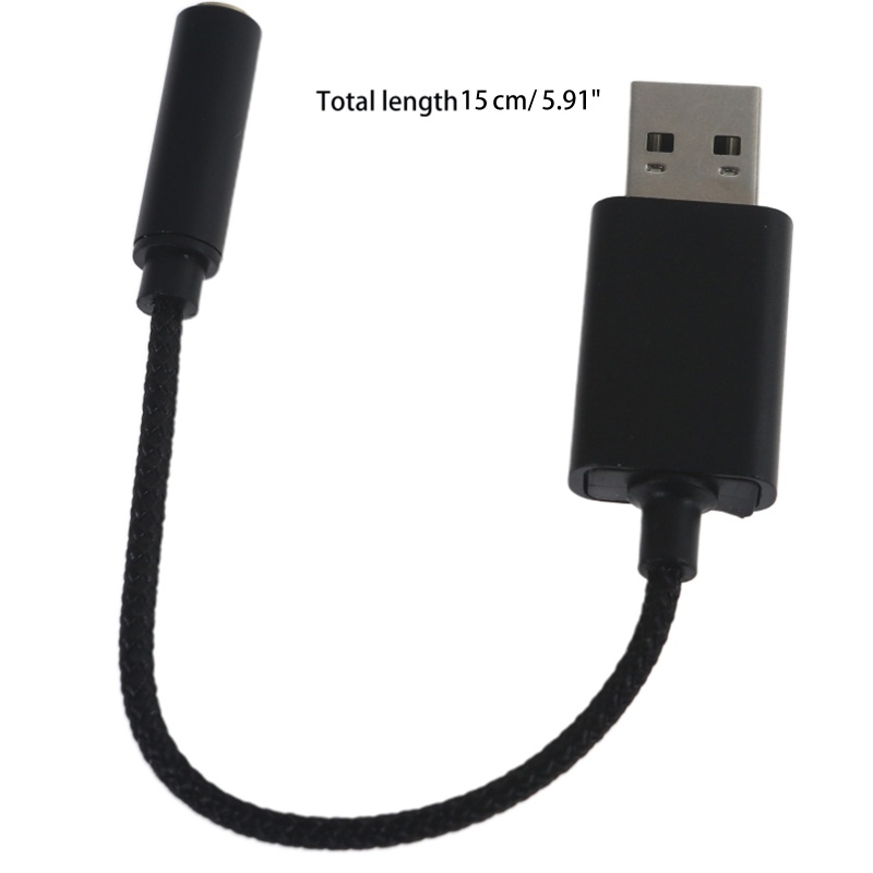 Cáp ChuyểN ĐổI Âm Thanh Tai Nghe USB Sang 3.5mm 2 Trong 1 Chuyên DụNg