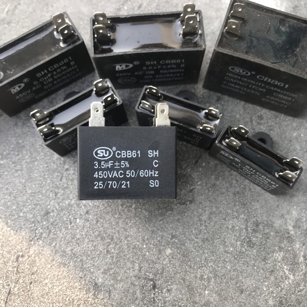 Tụ Quạt dàn nóng Điều Hòa từ 1.0µF - 8µF