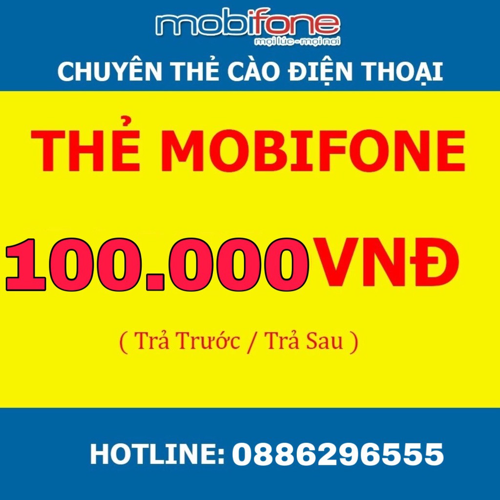 Thẻ cào Mobi 100.000đ