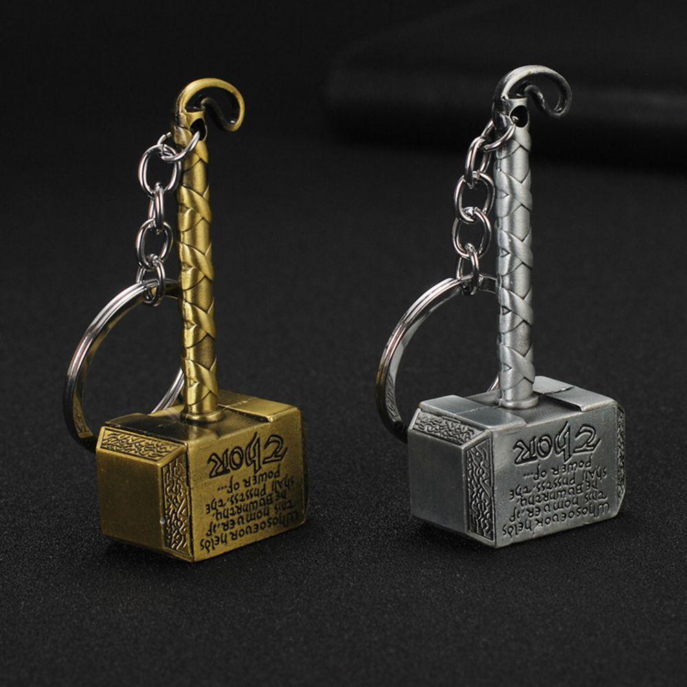 Shanrong thor hammer keychain cho người hâm mộ chìa khóa đặc biệt trang sức keyholder thế giới bóng tối ragnarok thần thoại bắc âu